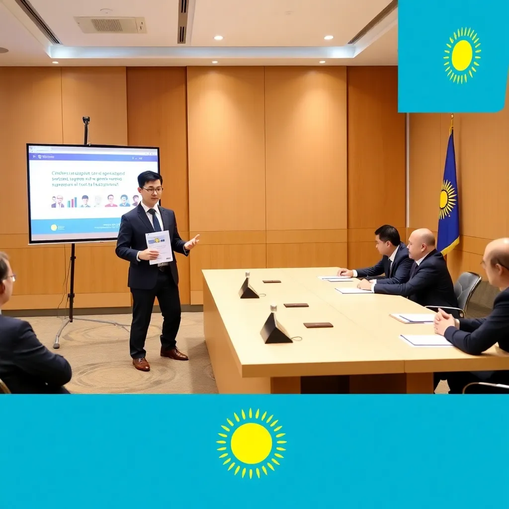 Бизнесмен изучает документы по государственным программам поддержки